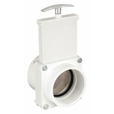 VALTERRA Gate Valve: 3 in Size, PVC, Rising, 30 psi CWP, Lever - Rising Stem PVC General Purpose Gate Valves