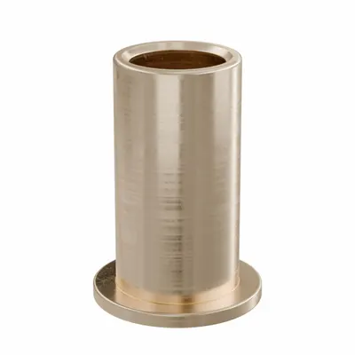 OILITE Flanged Sleeve Bearing: Bronze, SAE 841, 3/8 in Bore, 1/2 in OD, 1 in Lg - Lubricated General Purpose Metallic Flanged Sleeve Bearings