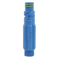 AQUOR WATER SYSTEMS Hose Connector: Acetal, Blue, Check Valve (MPN CN-S1-B)