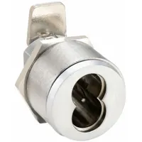 Cam Lock: Interchangeable Core Keyed Cam Lock, Chrome-Plated, Clockwise Unlock (MPN G085052)