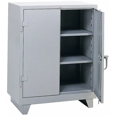 LYON DD1110 Industrial Shelf Cabinet with Swing Handle & Padlock Hasp - Industrial Shelf Cabinets