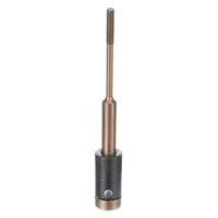 This steel pneumatic tool threaded mandrel is designed for installing helical inserts into coarse-thread holes. It is used in thread repair and reinforcement applications to restore damaged threads without replacing the parent component