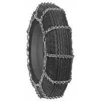 PEERLESS Tire Chains: Tire Chain, 10.00-22/11-24.5 Compatible Tire Size, Steel, V-Bar Chain Link (MPN QG2849)