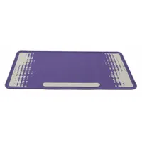 Bench Pad: Silicone, 23 1/2 in Overall Lg, 14 in Overall Wd, 1/10 in Thick, Gray/Purple, 1 Sheets (MPN 120507)