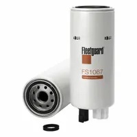 Spin-on fuel/water separator for diesel fuel systems. Plastic media material. Outside diameter 3 11/16 in. Compatible with Ottawa trucks. Removes contaminants and separates water to protect engine components