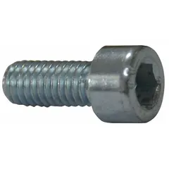 This steel screw is a replacement component for Dayton pallet jacks. It is used in the pallet jack assembly to secure parts and maintain proper function during material handling operations.