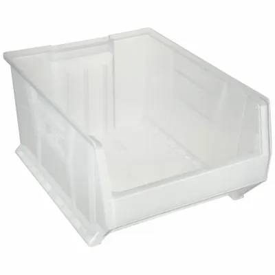 QUANTUM STORAGE SYSTEMS Bin: 23 7/8 in Overall Lg, 18 1/4 in x 12 in, Clear - Clearview Hopper Bins