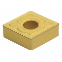 Diamond indexable turning insert for precision machining on CNC lathes. Used for turning, facing, and boring of ferrous and non-ferrous materials. Model CNMG432EME, also referenced as CNMG120408N-ME