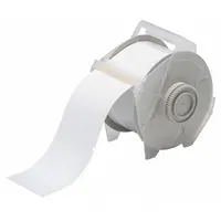 Pre-Cut Label Stock Roll: 2 1/4 in x 3 3/4 in, Acrylic, Aggressive Adhesive/Permanent Adhesive (MPN 121564)