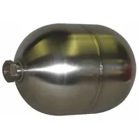 NAUGATUCK Float Ball: Float Ball, 1/4"-20 Machine Thread, 1/4"-20 Thread Size, Machine Thread (MPN GR4X525304SS)