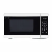 SHARP Microwave Oven: 1.1 cu ft Oven Capacity, 1,000 W Cooking Watt, 11 Power Levels, SMC1161KW