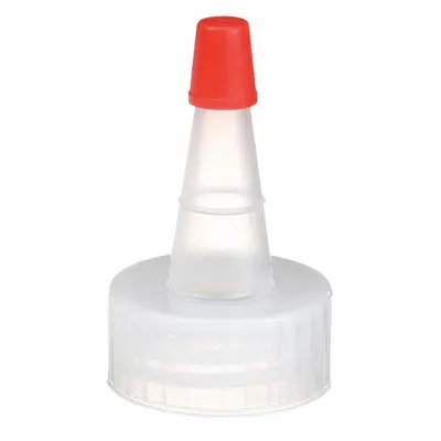 DYNALON Cap: 24.38 mm Dia, Off-White, LDPE, Unlined, 24-400 mm Screw Closure Size - Dropper Bottle Caps