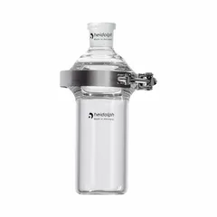 Colorless round glass boiling flask with 1500 mL capacity. Compatible with 24/40 stopper size. Used in rotary evaporators for distillation, concentration, or solvent recovery under reduced pressure.