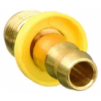 Push-On Hose Fitting: Hose Barb x Inverted Flare, 3/8 in x 3/8 in Fitting Size, Male x Male, Rigid (MPN PB-SFM-0606)