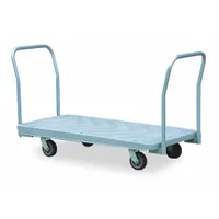 DAYTON Platform Truck: 2,200 lb, 60 in L x 29 1/2 in W x 40 in H Overall Dim., Gray, Plastic
