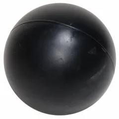 Check ball for 3-inch diaphragm pumps, made of Buna-N material. Weighs 3.061 lb. Used to prevent backflow and maintain pump prime in fluid handling systems.