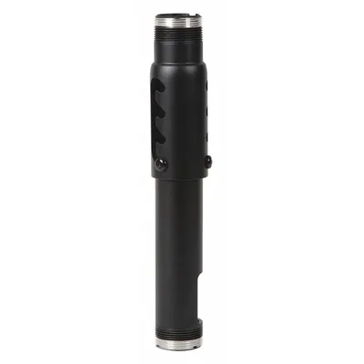 PEERLESS Extension Column: Ceiling, Max. 500 lb, Fixed, Powder Coated, Black - Fixed Television Mounts