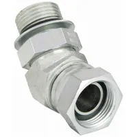 Hydraulic Hose Adapter: 3/4 in x 3/4 in Fitting Size, Female x Male, NPSM x ORB, Swivel, 45° Elbow (MPN 2067-12-12S)