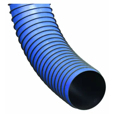 HI-TECH DURAVENT Thermoplastic Rubber Duct Hose with Wear Strip - Thermoplastic Rubber Duct Hoses for Dust with Wear Strip