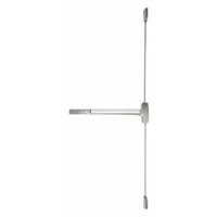 FALCON EXITS Surface Vertical Rod: 3 ft Max Door Wd, Chrome (MPN 25-V-EO 3 26D)