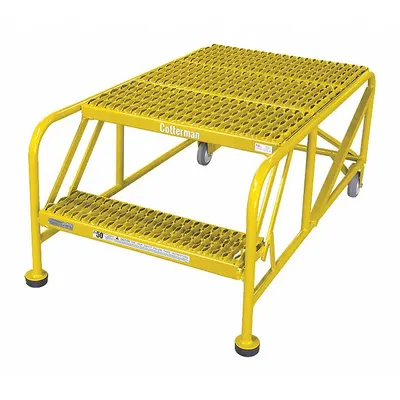 COTTERMAN Work Platform: 1.7 ft Platform Ht - Max, 36 in x 48 in, Steel - Tilt-&-Move Rolling Single-Access Platforms