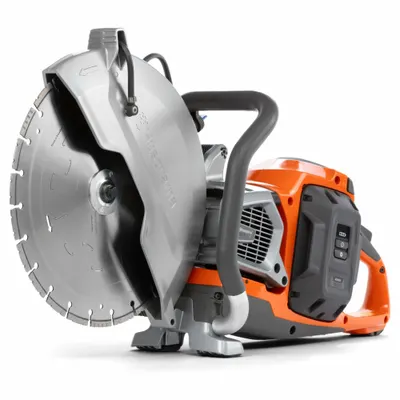 HUSQVARNA Handheld Concrete Saw: 14.2 in Blade Dia., Wet/Dry, 5 7/10 in Max. Cutting Dp - Husqvarna Cordless Handheld Concrete Saws