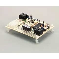Replacement ignition module for gas-fired heating systems. Manages ignition sequence and flame sensing in commercial and industrial furnaces, rooftop units, and boilers.