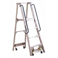 LOUISVILLE LADDER Platform Stepladder: 4 ft Ladder Size, Aluminum, 300 lb Load Capacity, 42 lb Wt (MPN AP5004)