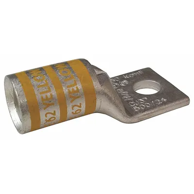 OEM One-Hole Compression Lug, 250 kcmil, 1/4 in Stud, Copper - One-Hole Compression Lugs