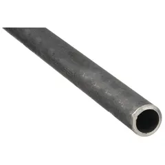 This Schedule 80 pipe nipple is made of black anodized steel with male-male connections, rated for a maximum operating pressure of 1,500 psi at 150°F. It is used in medium-pressure piping systems for connecting two male-threaded fittings in industrial fluid handling, hydraulic lines, and structural applications.