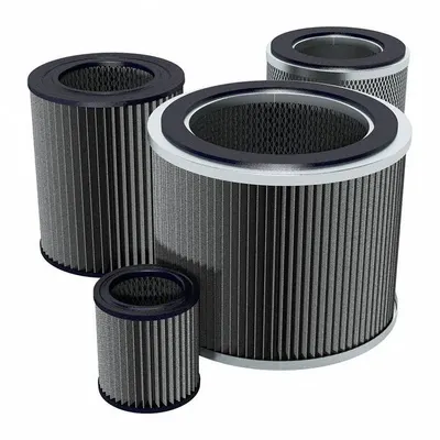 SOLBERG Filter: Gray Matter Activated Carbon, 8.63 in Overall Ht, 4 11/16 in Inside Dia - Air Filter Replacement Elements