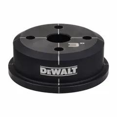 Round knockout die for use with hydraulic knockout tools. Nominal size 3 in. Designed for 10 ga sheet metal capacity in steel. Constructed of stainless steel. Suitable for punching clean holes in metal enclosures and panels.