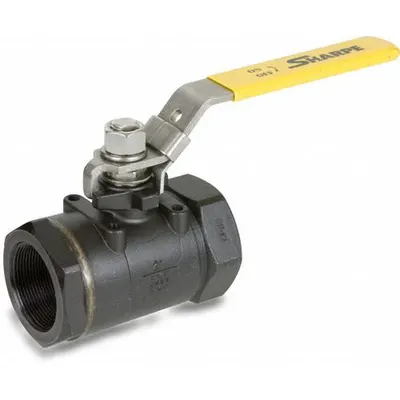 SHARPE Manual Two-Way Ball Valve: 2 in, Carbon Steel, Straight, FNPT x FNPT - Carbon Steel Ball Valves