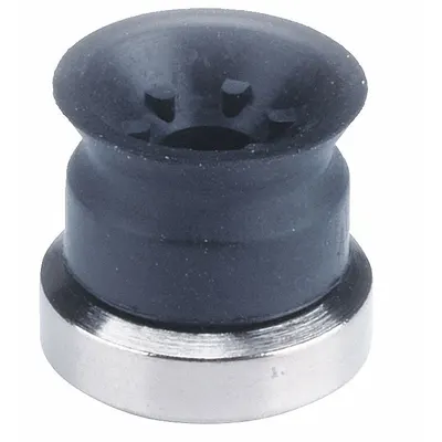 SMC Vacuum Pad: Flat with Ribs, w/o Adapter, 10 mm Pad Dia, Fluoro Rubber - Flat Type with Ribs Automotive & Industrial Vacuum Pads