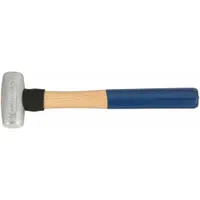 Zinc Mallet: Wood Handle, Textured Grip, 1 1/2 lb Head Wt, 1 in Dia, 3 1/4 in Head Lg (MPN AM15ZNWG)