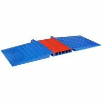 ADA Cable Protector: 5 Channels, 1 13/40 in Max Cable Dia, 50 in Wd, 1 7/8 in Ht, 20 in Lg (MPN GD5X125ADAO/BLU)