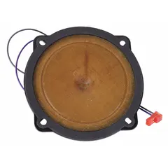 This black plastic speaker replacement kit is designed for use with emergency telephones in the Red Alert series. It includes a tie wrap for installation. Suitable for maintaining audio functionality in industrial emergency communication systems.