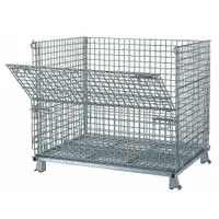 NASHVILLE WIRE Collapsible Bulk Container: 36.4 cu ft, 48 in x 40 in x 36 in, Lid Not Included (MPN C404836S4)