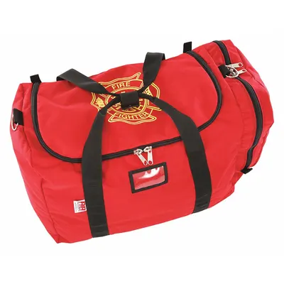 R&B FABRICATIONS Duffel Bag: Nylon, Red, 6,000 cu in Interior Volume, Zipper, 26 in Lg - Medic & Trauma Duffle Bags