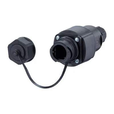 METZ CONNECT Wall Outlet Field Jack Insert: Cat6 Class EA, 8 Poles, Straight, Cable - RJ45 Field Jack Assemblies for Harsh Environments