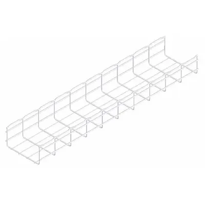 CABLOFIL Wire Mesh Cable Tray: 8 in Wd, 4 in Ht, 10 ft Lg, 76 lb, Steel - Straight Section Wire Mesh Trays