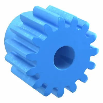 KHK GEARS Machined Spur Gear: Module m 2.5, 15 Teeth, 12 mm Bore Dia, Nylon, 20° Pressure Angle - Metric Spur Gears with Standard Hub