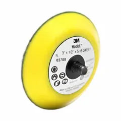 This 3M backing pad is designed for use with hook-and-loop sanding discs in surface finishing, deburring, and blending applications. It features a 5/16"-24 threaded shank for tool connection and is a non-vacuum type. Sold in a pack of 5.