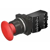 SIEMENS Mushroom Head Push Button: Non-Illuminated, Mushroom Head Profile, Non-Metallic, 30 mm, 2NC (MPN 52BR8W2G)