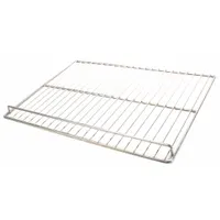 Wire shelf designed as a replacement storage surface for Delfield refrigerators and freezers. Constructed of open wire to promote airflow and facilitate cleaning. Use for organizing food products or supplies within commercial refrigeration equipment