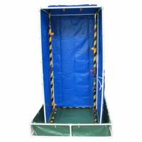 FSI Decontamination Shower: 1 Stations, 5 Spray Heads, 7 ft x 4 ft x 4 ft, 1 1/4 in NPT Female (MPN F-EC-PVCS)