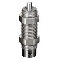 Steel shock absorber with 20 N force rating. Used to dampen motion and absorb impact in industrial machinery, reducing noise and protecting equipment. Suitable for light-duty applications in automation, packaging, and material handling systems