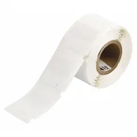 White vinyl wraparound label sized 1 in x 1 in for wire gauges 12 AWG to 10 AWG. Designed for use with I.D. PRO Plus printer series and R2000 ribbon. Suitable for permanent identification of wires and cables in industrial control panels and electrical installations