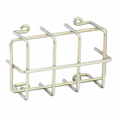 JOHNSON CONTROLS Universal Thermostat Guard: Snap-On, Silver, No Base - Steel Cage Thermostat Guards