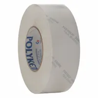 POLYKEN Duct Tape: Medium Duty, White, 2 7/8 in Wd, 60 1/8 yd Lg, 12 mil Thick, 225FR, Rubber